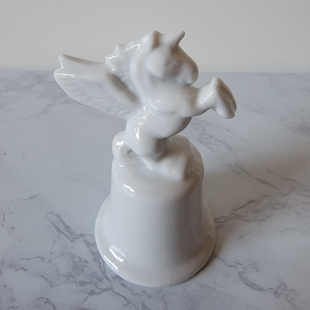White Porcelain Pegasus Bell